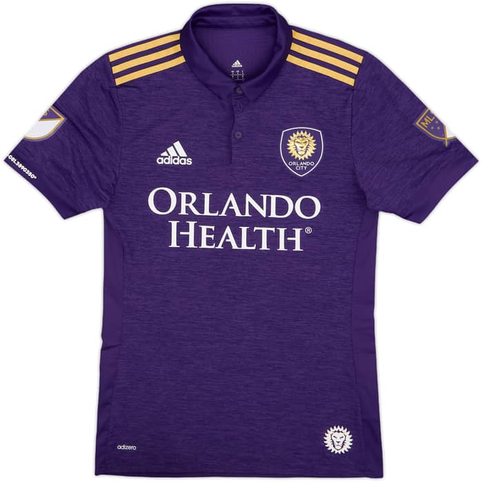 2018 Orlando City Authentic Home Shirt - 10/10 - (S)
