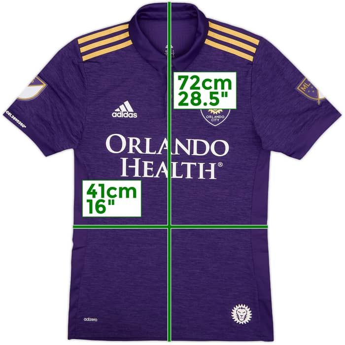 2018 Orlando City Authentic Home Shirt - 10/10 - (S)