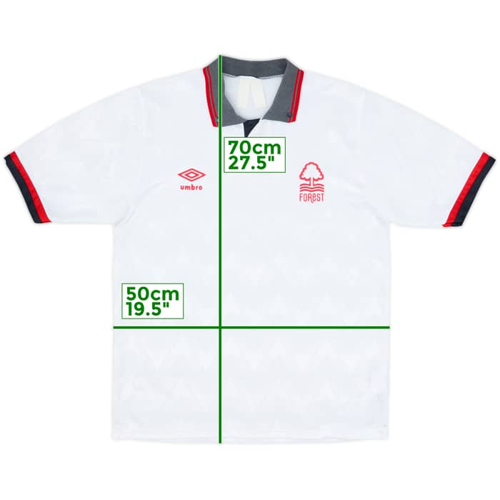 1989-91 Nottingham Forest Away Shirt - 8/10 - (S)