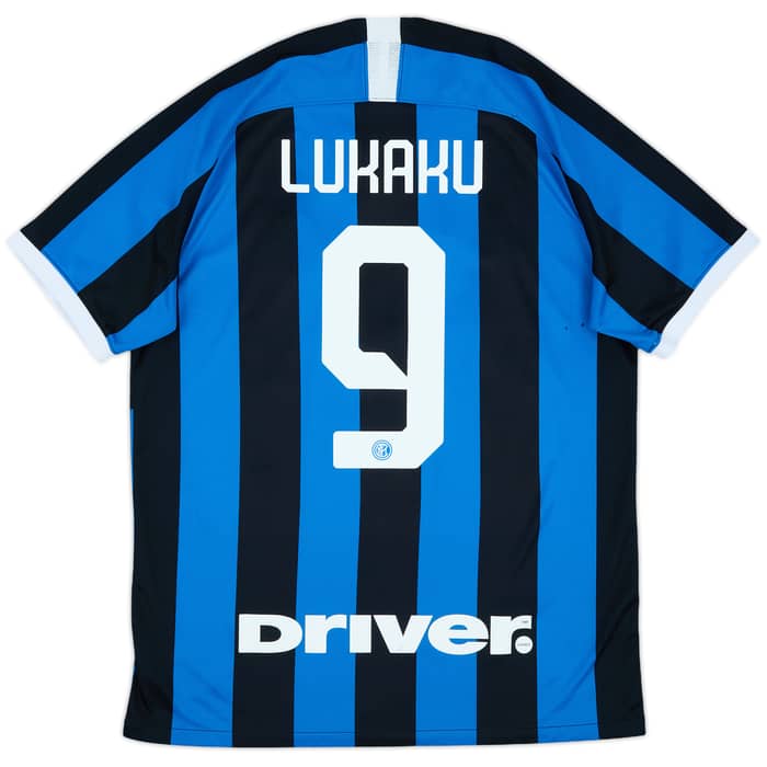 2019-20 Inter Milan Home Shirt Lukaku #9 - 7/10 - (L)