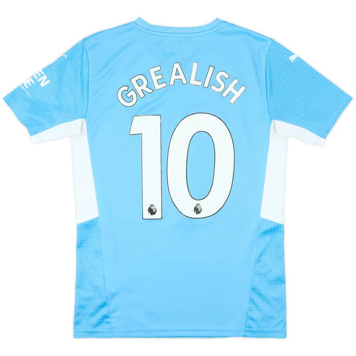 2021-22 Manchester City Home Shirt Grealish #10 - 7/10 - (S)