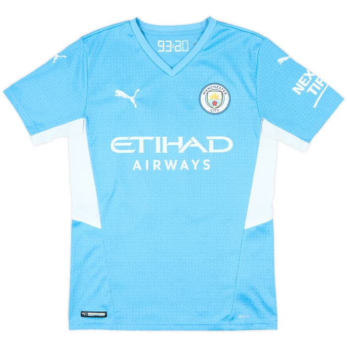 2021-22 Manchester City Home Shirt Grealish #10 - 7/10 - (S)