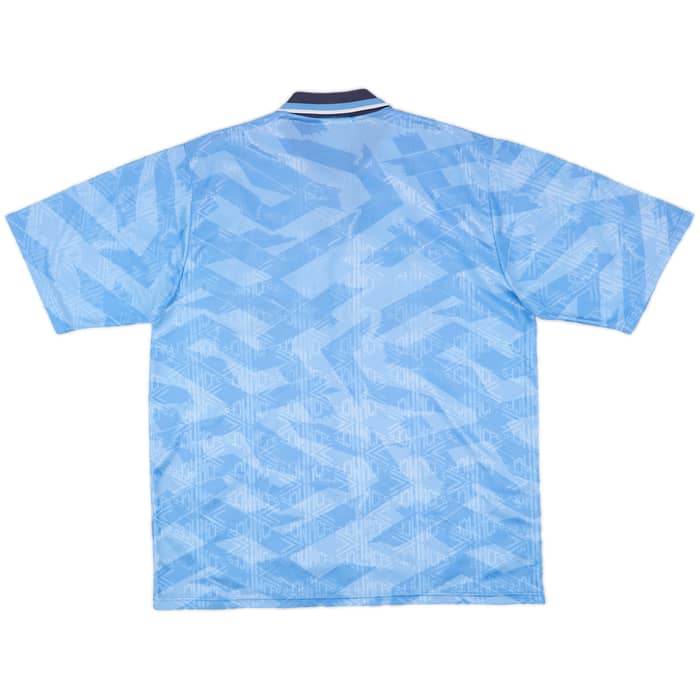 1991-93 Manchester City Home Shirt - 8/10 - (L)
