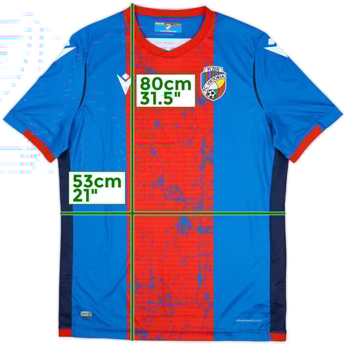 2021-22 Viktoria Plzen Home Shirt - 9/10 - (L)