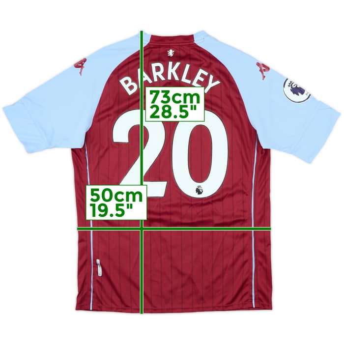2020-21 Aston Villa Home Shirt Barkley #20 - 6/10 - (L)