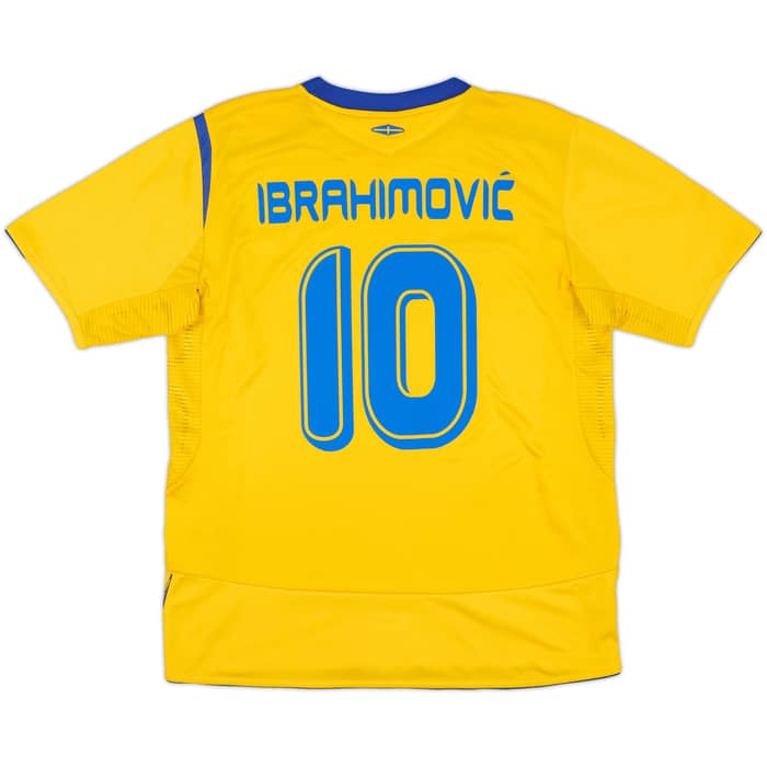 2005-06 Sweden Home Shirt Ibrahimovic #10 - 7/10 - (L)