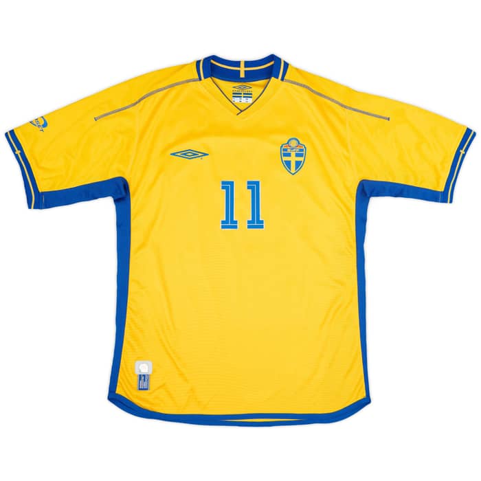2003-04 Sweden Home Shirt Larsson #11 - 8/10 - (M)