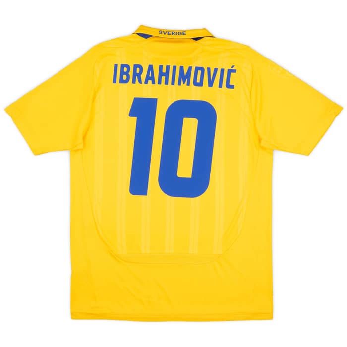 2009-10 Sweden Home Shirt Ibrahimovic #10 - 10/10 - (M)