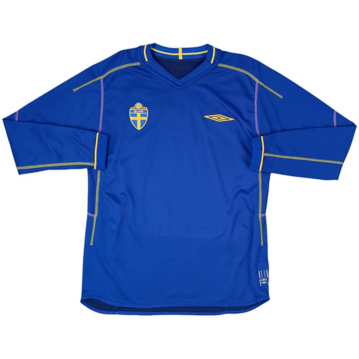 2004-06 Sweden Away L/S Shirt Ibrahimovic #10 - 9/10 - (S)