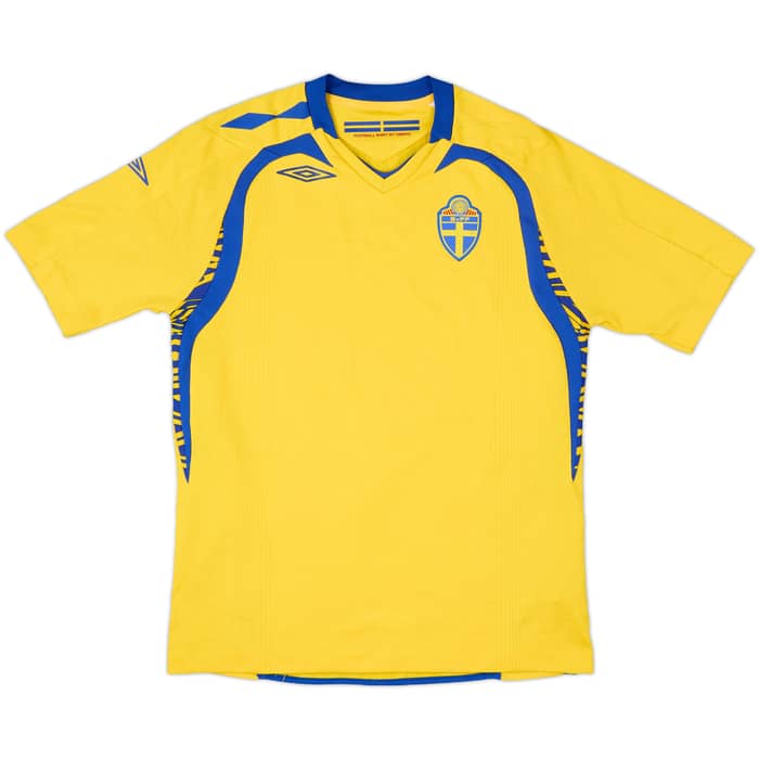 2008-09 Sweden Home Shirt - 7/10 - (L.Boys)