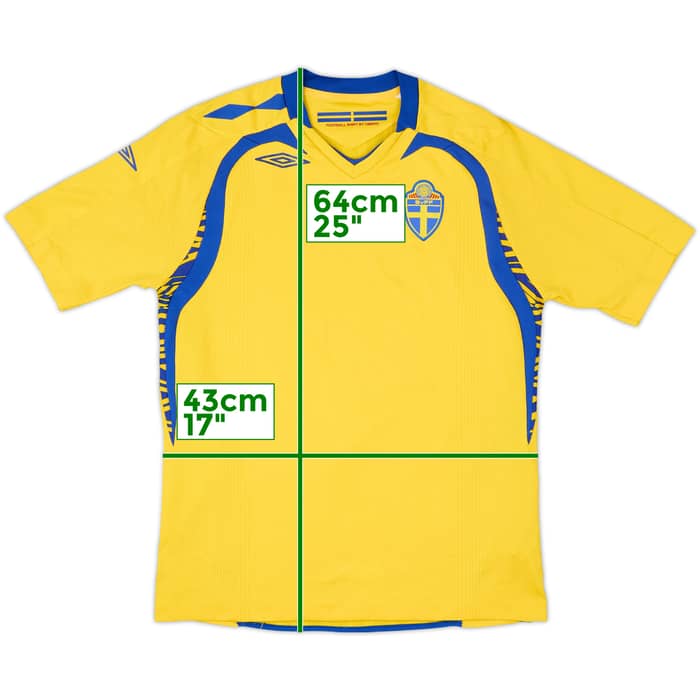 2008-09 Sweden Home Shirt - 7/10 - (L.Boys)