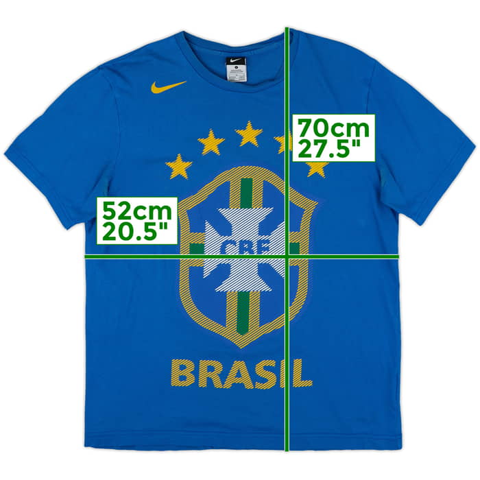 2010-11 Brazil Nike Cotton Tee - 9/10 - (L)