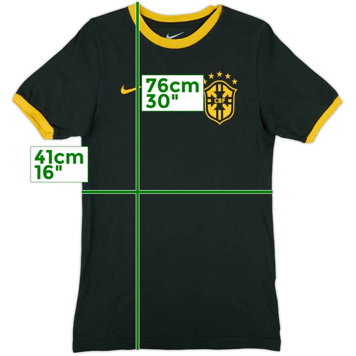 2014-15 Brazil Nike Cotton Tee - 10/10 - (S)