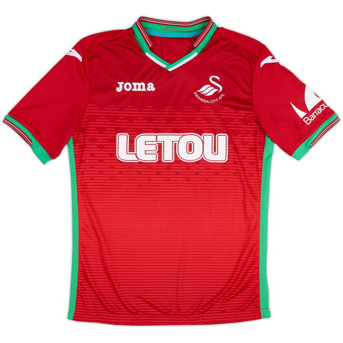 2017-18 Swansea Away Shirt Wilfried #2 - 7/10 - (S)