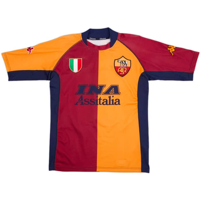 2001-02 Roma European Shirt Totti #10 - 8/10 - (S)
