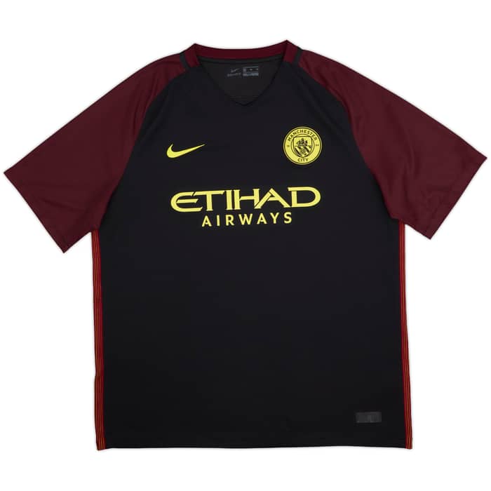 2016-17 Manchester City Away Shirt Kun Aguero #10 - 8/10 - (XL)