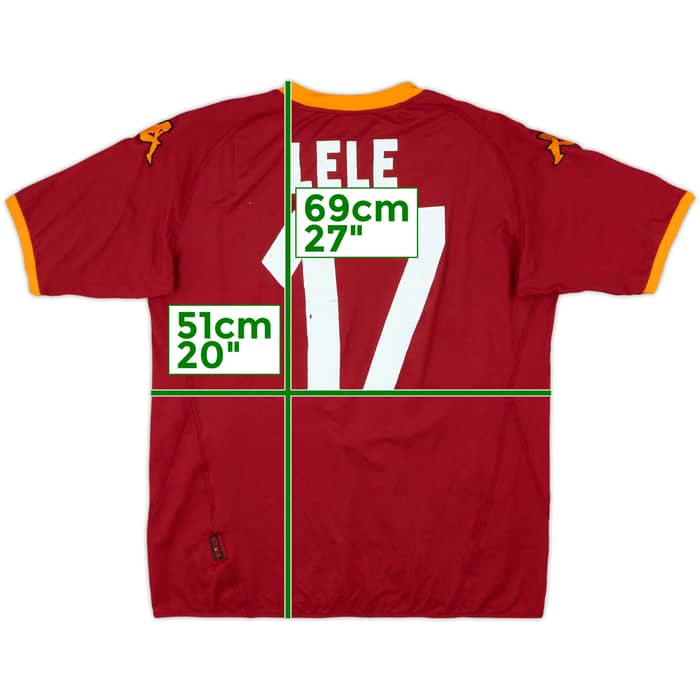 2007-08 Roma Home Shirt Lele #17 - 5/10 - (XL)