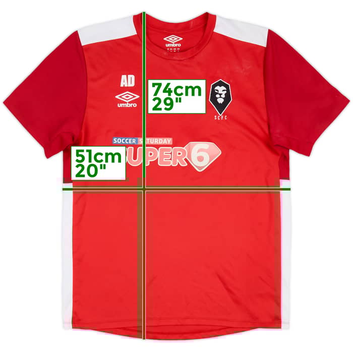 2017-18 Salford City Umbro Staff Issue Training Shirt AD - 7/10 - (L)