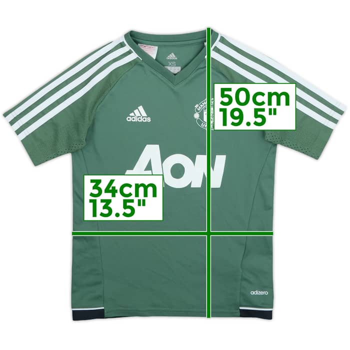 2017-18 Manchester United adizero Training Shirt - 7/10 - (S.Boys)