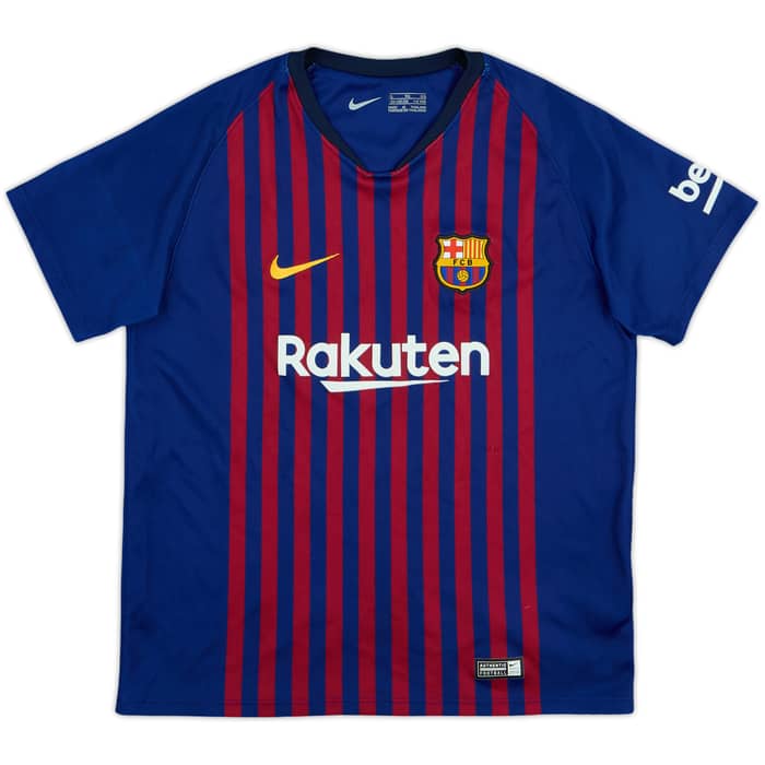 2017-18 Barcelona Home Shirt - 9/10 - (S.Boys)