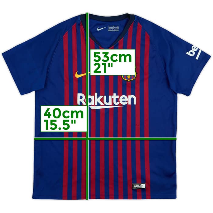 2017-18 Barcelona Home Shirt - 9/10 - (S.Boys)