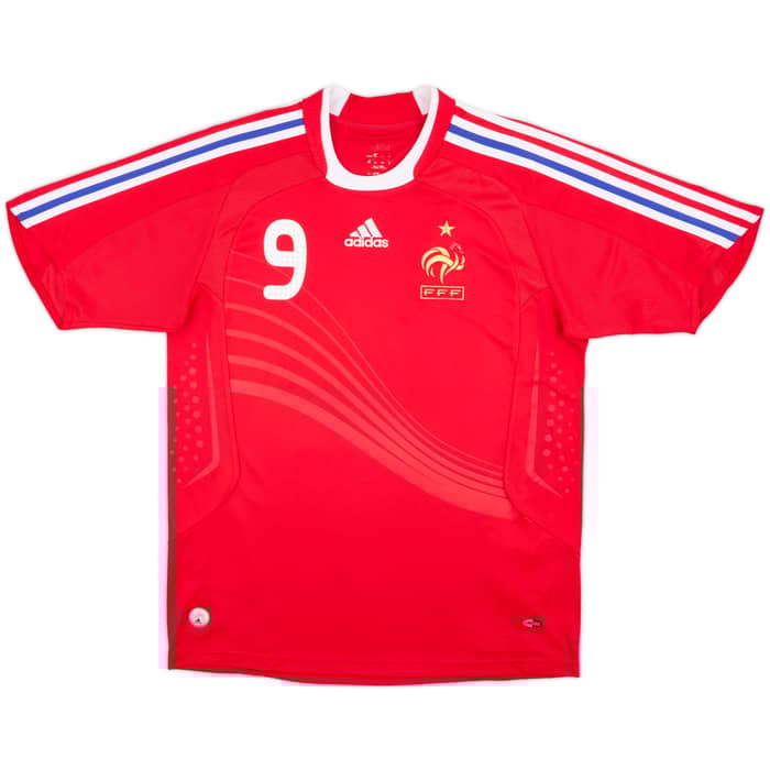 2007-08 France Away Shirt Benzema #9 - 7/10 - (XL.Boys)