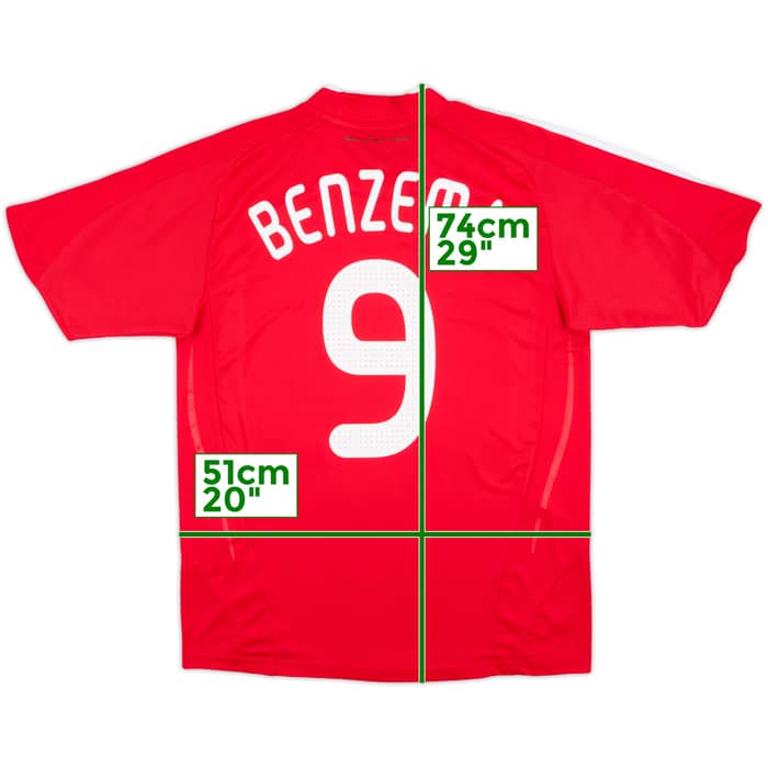 2007-08 France Away Shirt Benzema #9 - 7/10 - (XL.Boys)