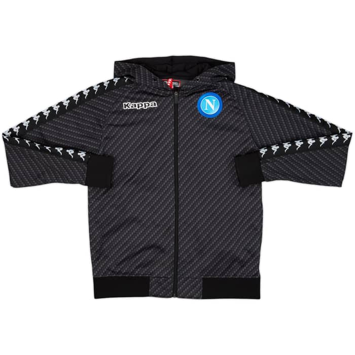 2017-18 Napoli Kappa Hooded Track Jacket - 10/10 - (M)