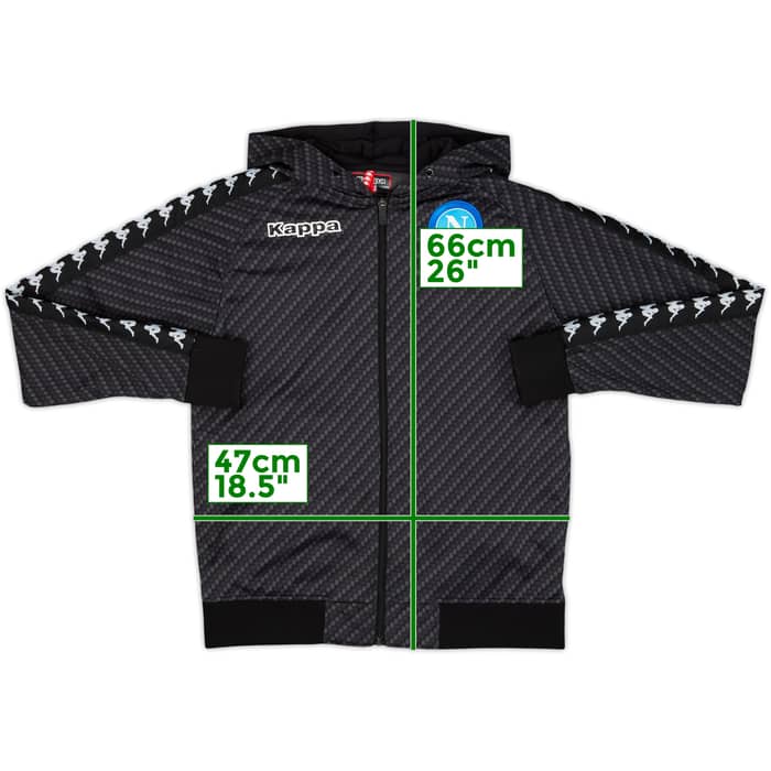 2017-18 Napoli Kappa Hooded Track Jacket - 10/10 - (M)