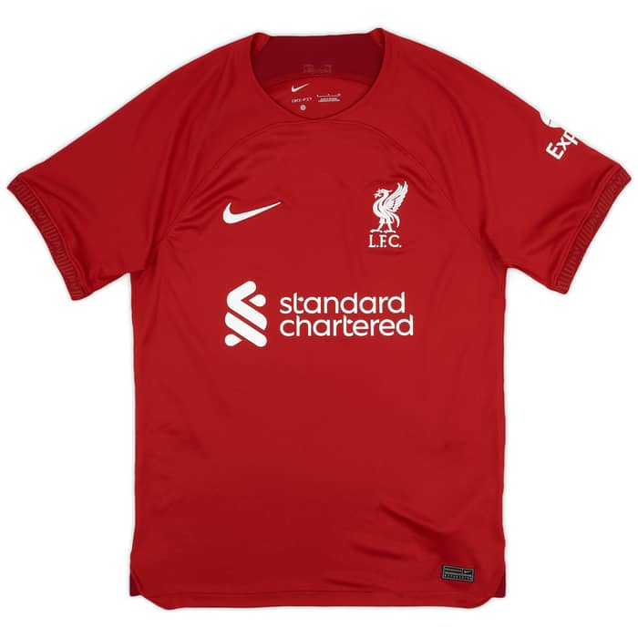 2022-23 Liverpool Home Shirt Virgil #4 - 9/10 - (S)