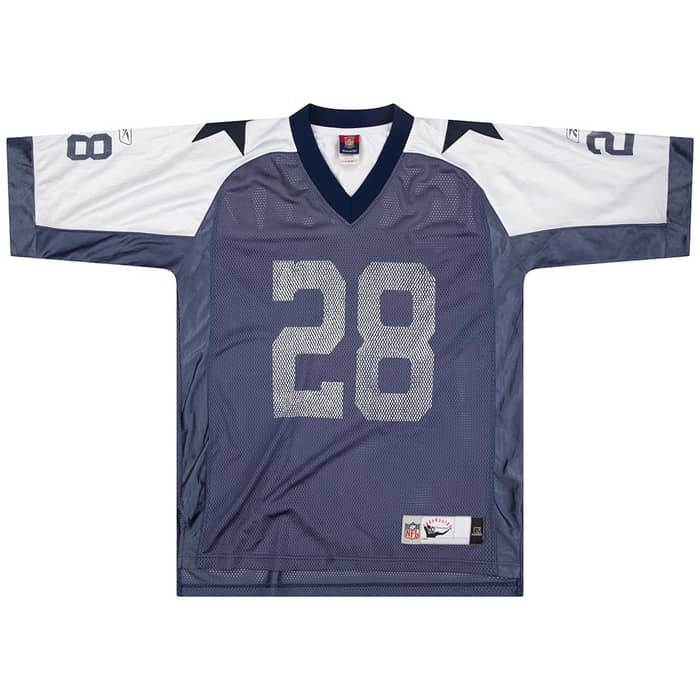 2004 Dallas Cowboys Woodson #28 Reebok Throwback Jersey (Alternate) L