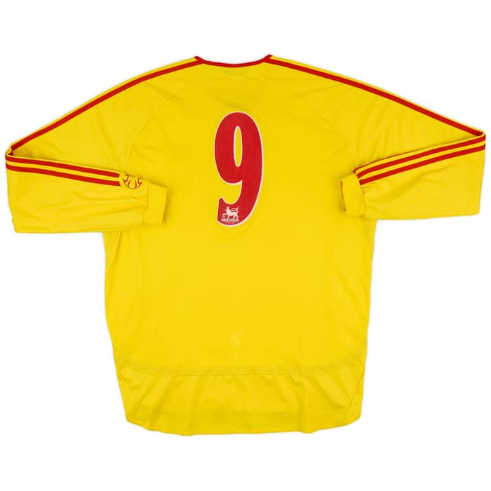 2006-07 Liverpool Away L/S Shirt #9 - 5/10 - (XL)