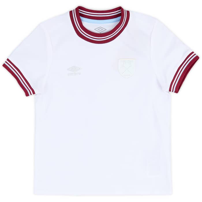 2023-24 West Ham Away Shirt & Shorts Kit (Little Kids)