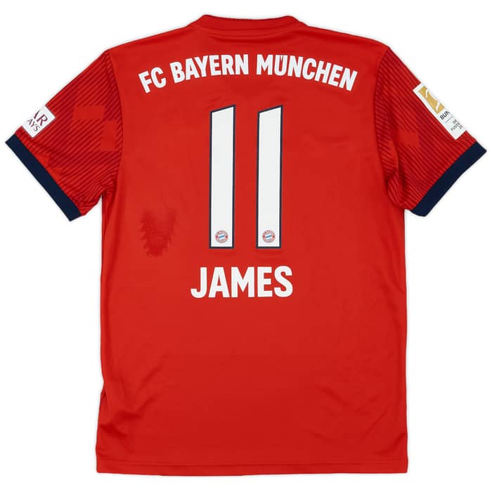2018-19 Bayern Munich Home Shirt James #11 - 8/10 - (S)