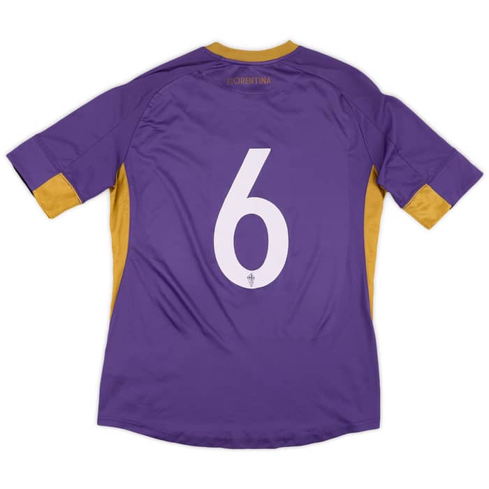 2014-15 Fiorentina Home Shirt #6 - 6/10 - (M)