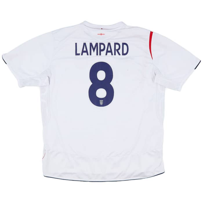 2005-07 England Home Shirt Lampard #8 - 7/10 - (XXL)