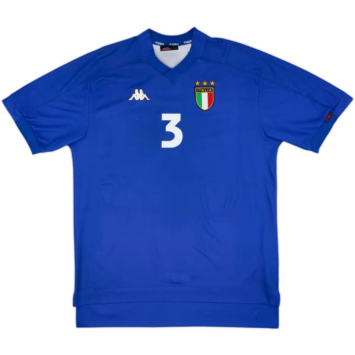 1998-99 Italy Home Shirt Maldini #3 - 6/10 - (XL)