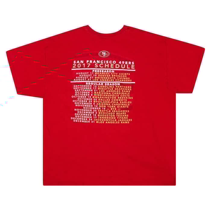 2017 San Francisco 49ers Majestic Tee XL