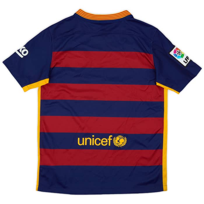 2015-16 Barcelona Home Shirt - 8/10 - (M.Boys)