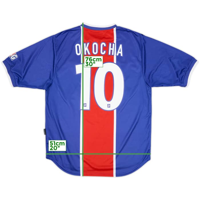 1999-00 Paris Saint-Germain Home Shirt Okocha #10 - 9/10 - (M)