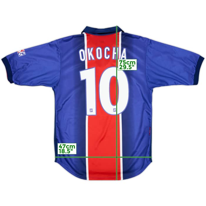 1998-99 Paris Saint-Germain Home Shirt Okocha #10 - 9/10 - (S)