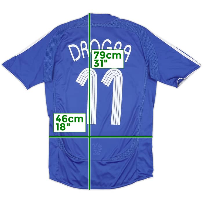 2006-08 Chelsea Home Shirt Drogba #11 - 7/10 - (S)