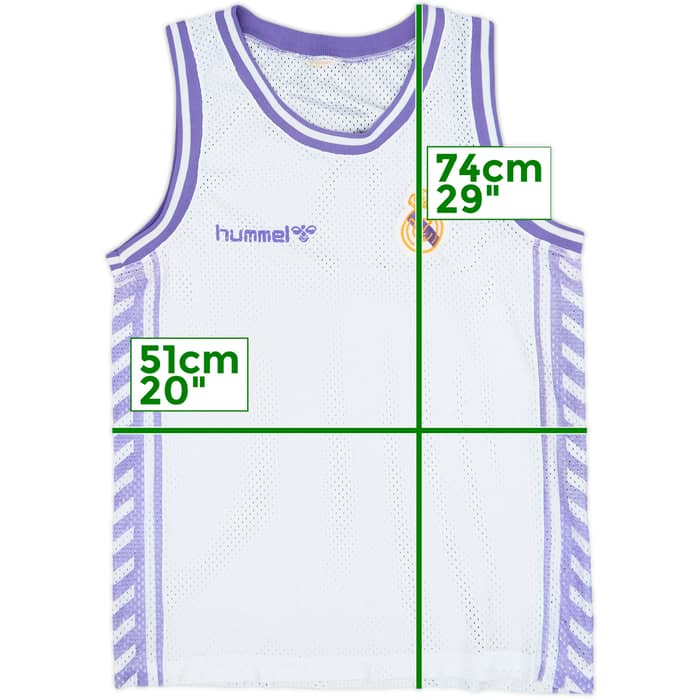 1988-89 Real Madrid Hummel Basketball Jersey - 7/10 - (L)