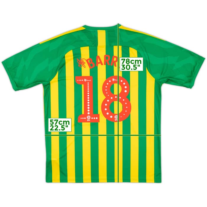 2019-20 West Brom Authentic Away Shirt Barry #18 - 10/10 - (XL)