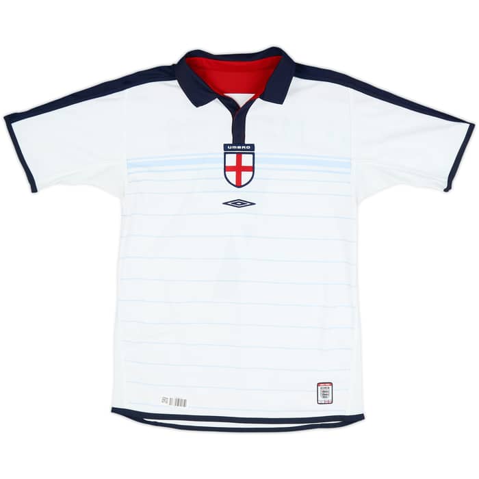 2003-05 England Home Shirt Beckham #7 - 6/10 - (S)