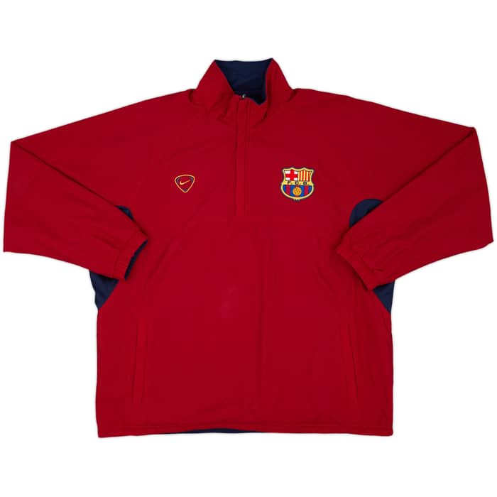 2000-02 Barcelona Nike Reversible 1/4 Zip Drill Top - 7/10 - (M)