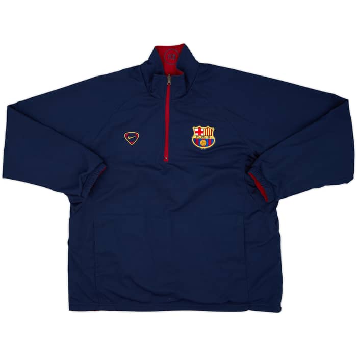 2000-02 Barcelona Nike Reversible 1/4 Zip Drill Top - 7/10 - (M)