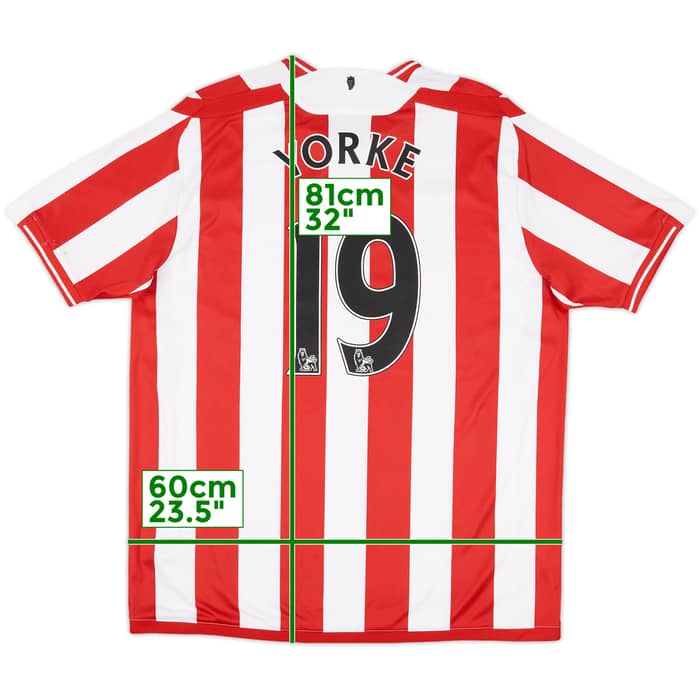 2009-10 Sunderland Home Shirt Yorke #19 - 6/10 - (XL)