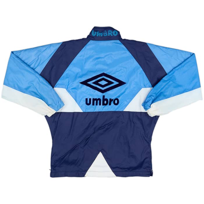 1990-92 England Umbro 1/2 Zip Track Jacket - 8/10 - (M.Boys)