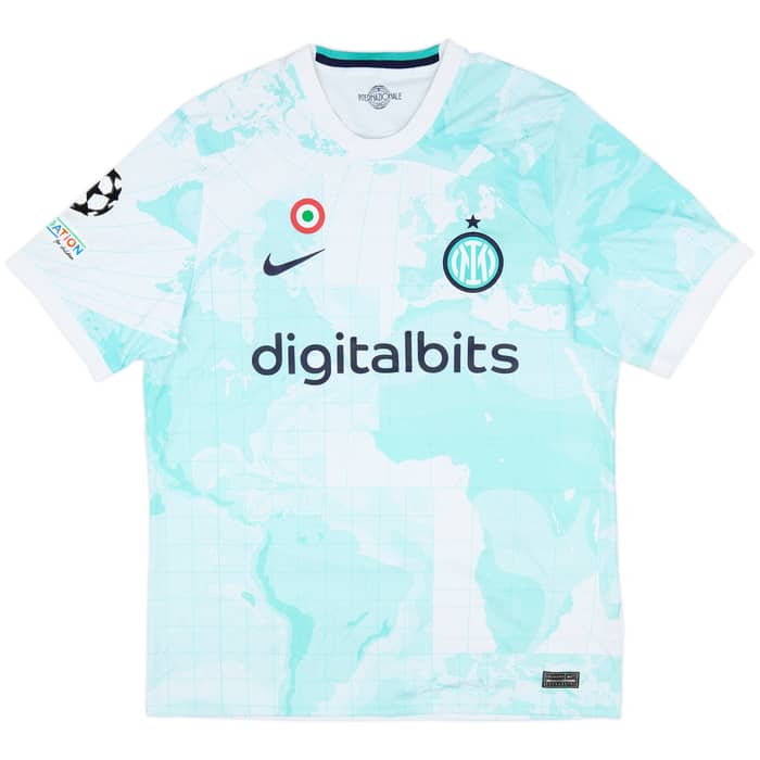 2022-23 Inter Milan Away Shirt & Shorts Dumfries #2 - 8/10 - (L)